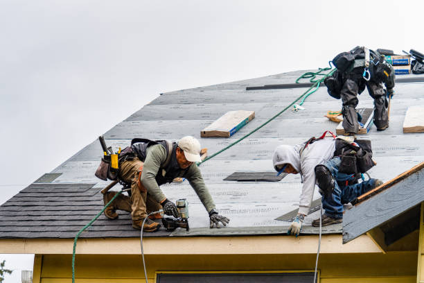 Professional Gutter Installation technician working in Osterburg, PA